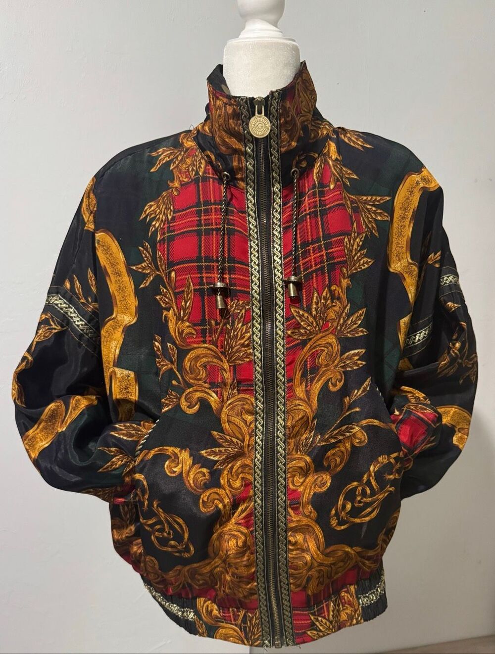 Gallery Sport vintage Bomber jacket front zipper M